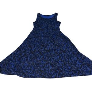 Apt 9 black & blue sleeveless sundress w/pockets
